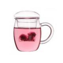 400ml Glass Kettle, Tea Pot with Lid and Handle, Water Pot